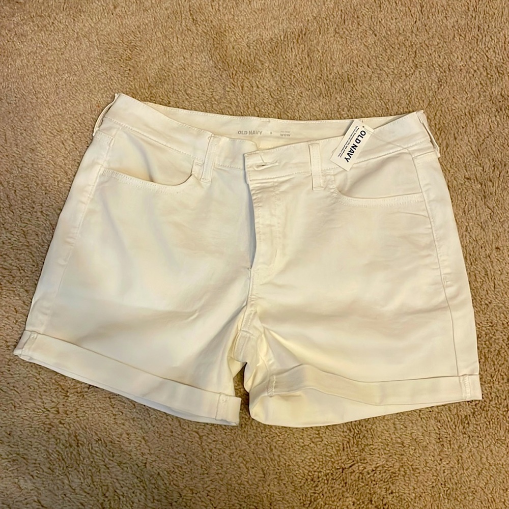 Old Navy White Jean Shorts